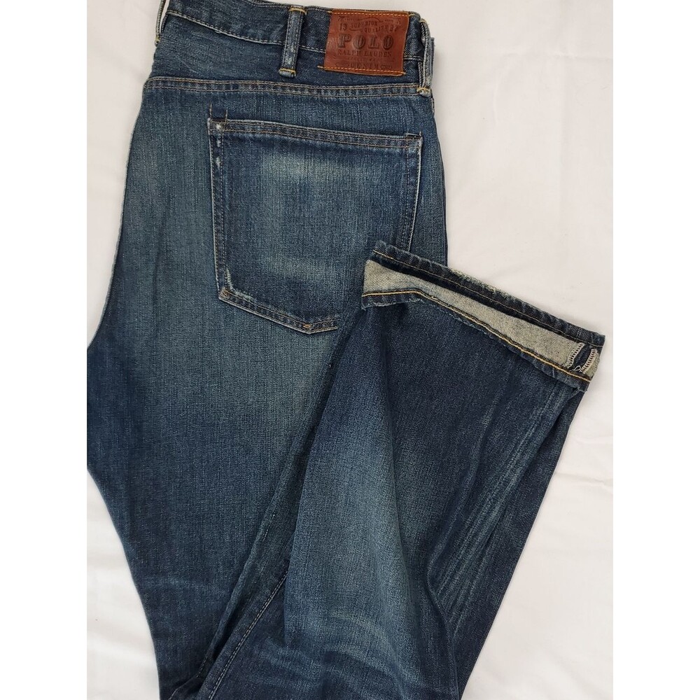 Polo Ralph Lauren Vintage Jeans | Mens 40/36 Light Wash Distressed Denim R411